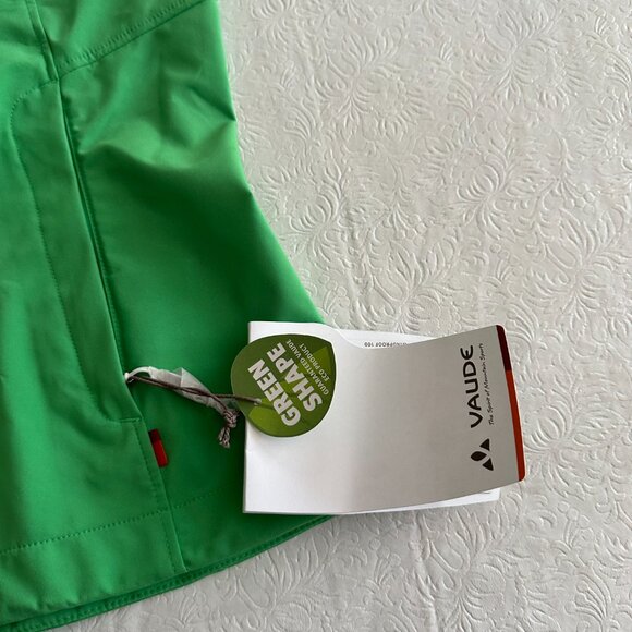 Vaude Wms Green Windproof front zip Vest Size Med - Picture 7 of 7